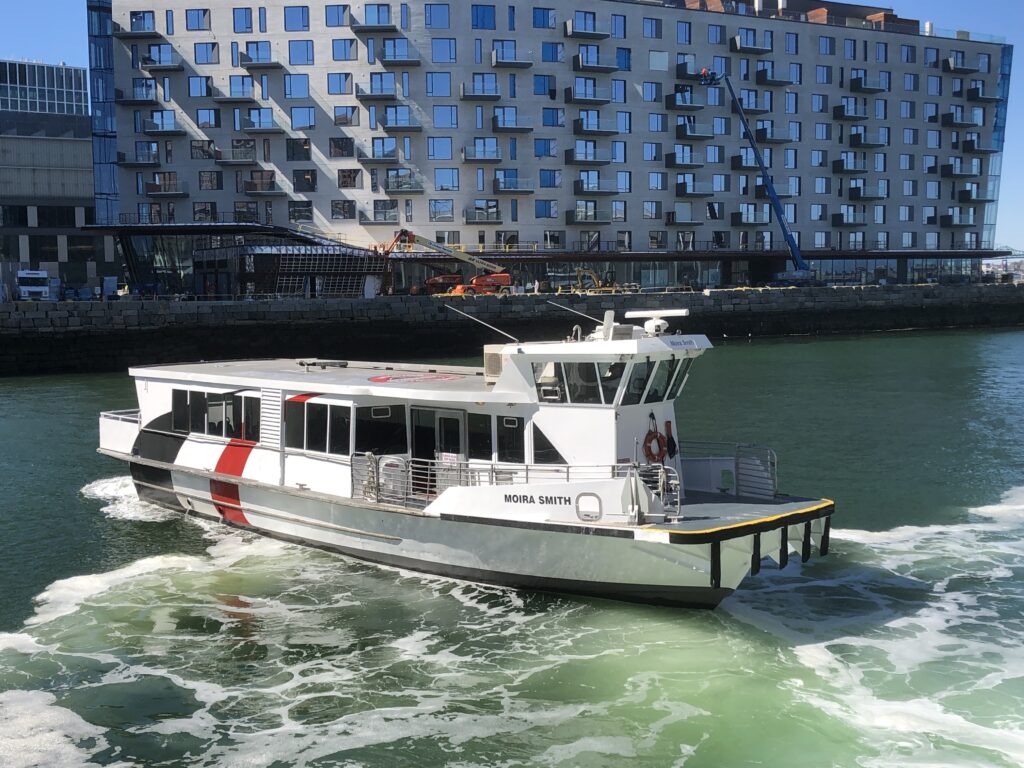 Ferry in Boston Harbor