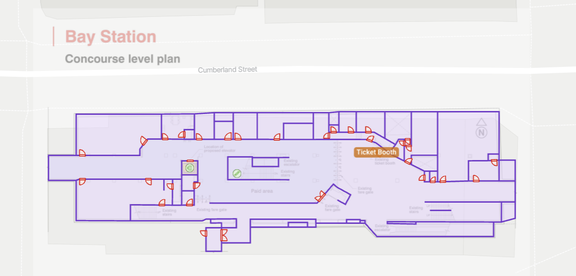 TransitMap uses best in class mapping tools to create a digital twin of each transit station.